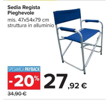 Sedia Regista Pieghevole