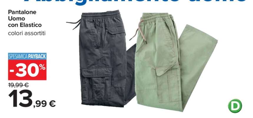 Pantalone Uomo con Elastico