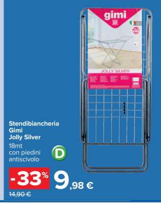 Stendibiancheria Gimi Jolly Silver