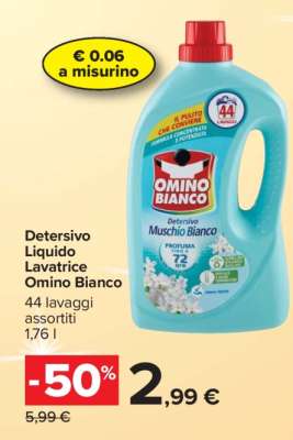 Detersivo Liquido Lavatrice Omino Bianco