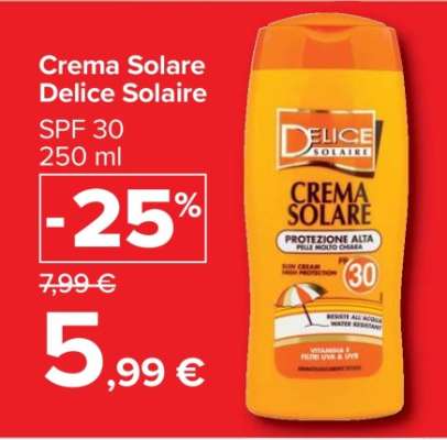 Crema Solare Delice Solaire