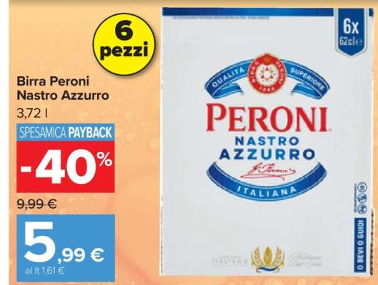 Birra Peroni Nastro Azzurro