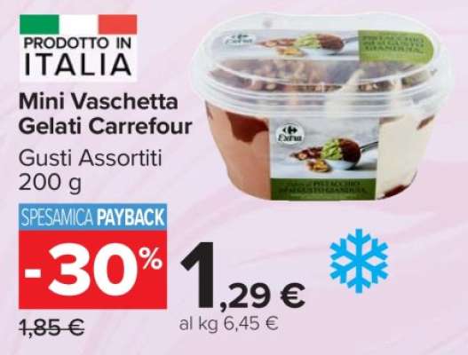 Mini Vaschetta Gelati Carrefour