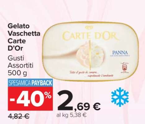 Gelato Vaschetta Carte D’Or