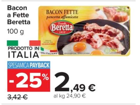 Bacon a Fette Beretta