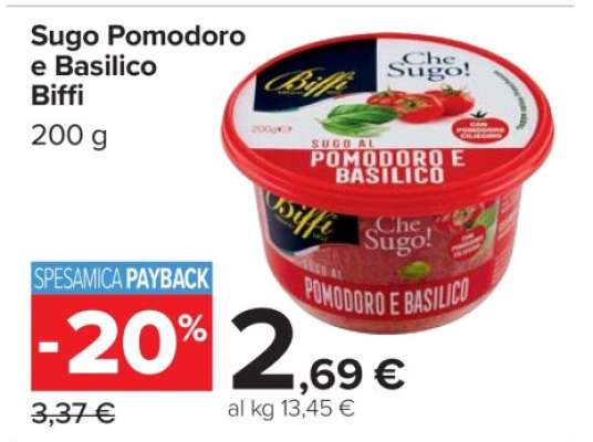 Sugo Pomodoro e Basilico Biffi