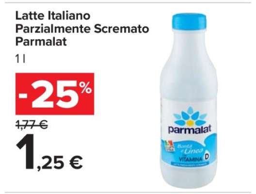 Latte Italiano Parzialmente Scremato Parmalat
