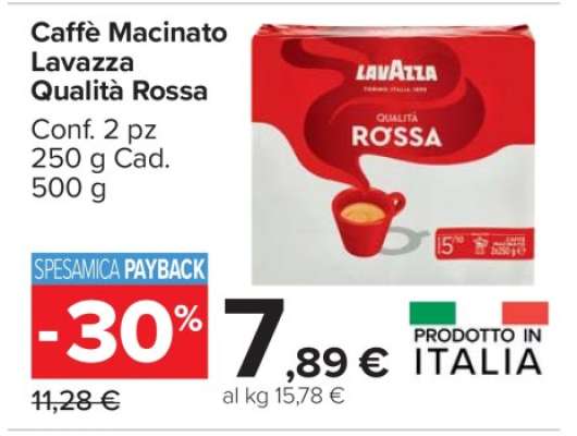 Caffè Macinato Lavazza Qualità Rossa