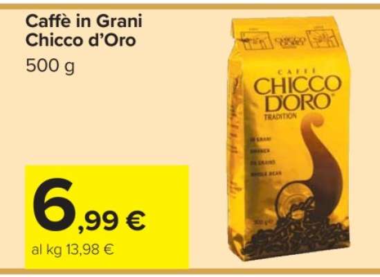 Caffè in grani Chicco d’Oro