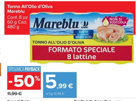 Tonno all’Olio d’Oliva Mareblu
