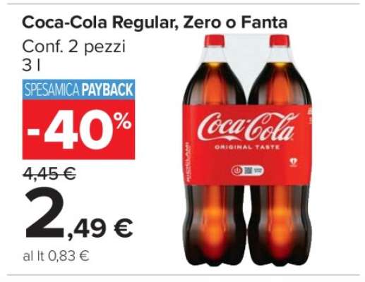 Coca-Cola Regular, Zero o Fanta