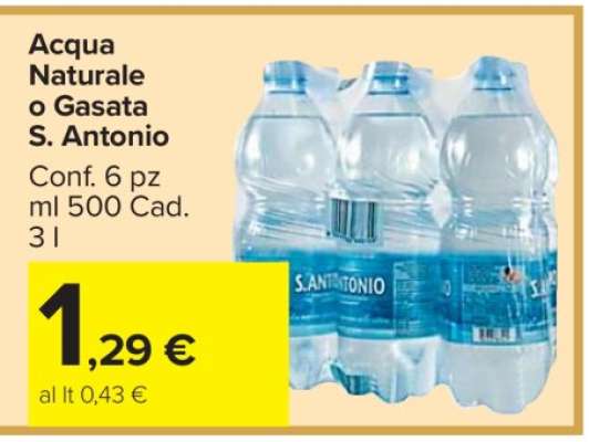 Acqua Naturale o Gasata S. Antonio