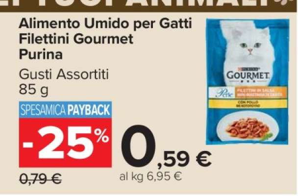 Alimento Umido per Gatti Filettini Gourmet Purina