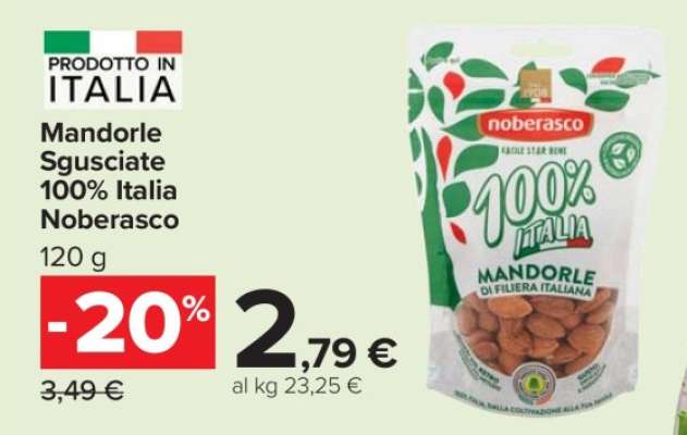 Mandorle sgusciate 100% Italia Noberasco