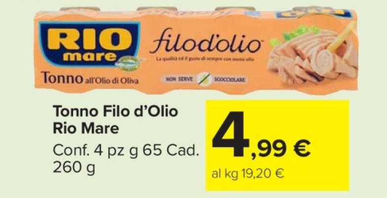 Tonno Filo d’Olio Rio Mare