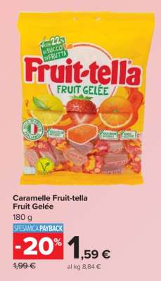 Caramelle Fruit-tella Fruit Gelée