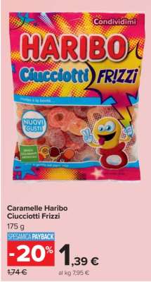 Caramelle Haribo Ciucciotti Frizzi