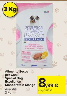 Alimento Secco per Cani Special Dog Excellence Monoprotein Monge
