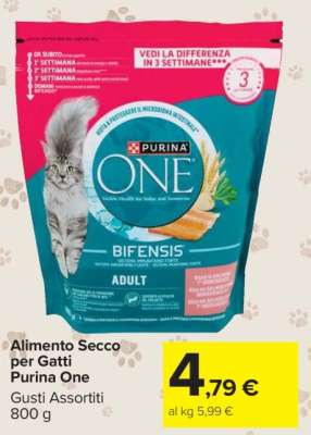 Alimento Secco per Gatti Purina One