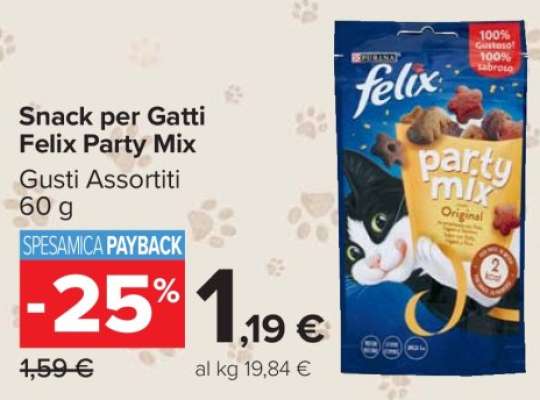 Snack per Gatti Felix Party Mix