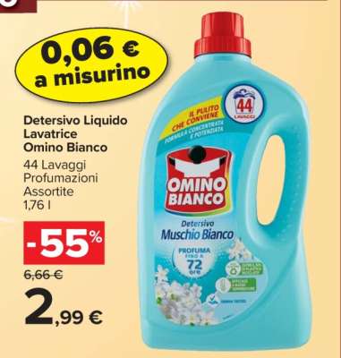 Detersivo Liquido Lavatrice Omino Bianco