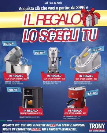 Volantino Trony - 16/4/2026 - 27/4/2026.