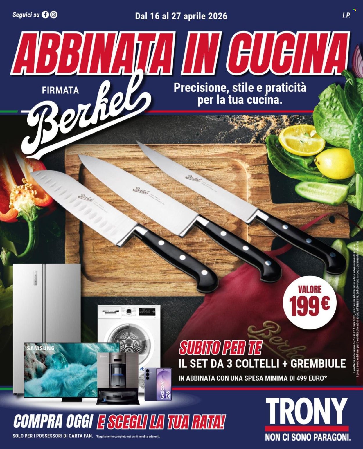 Volantino Trony - 16/4/2026 - 27/4/2026. Pagina 1