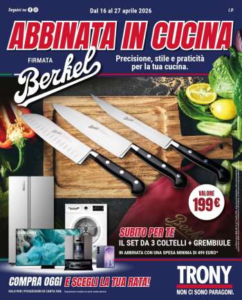 Volantino Trony - 16/4/2026 - 27/4/2026.