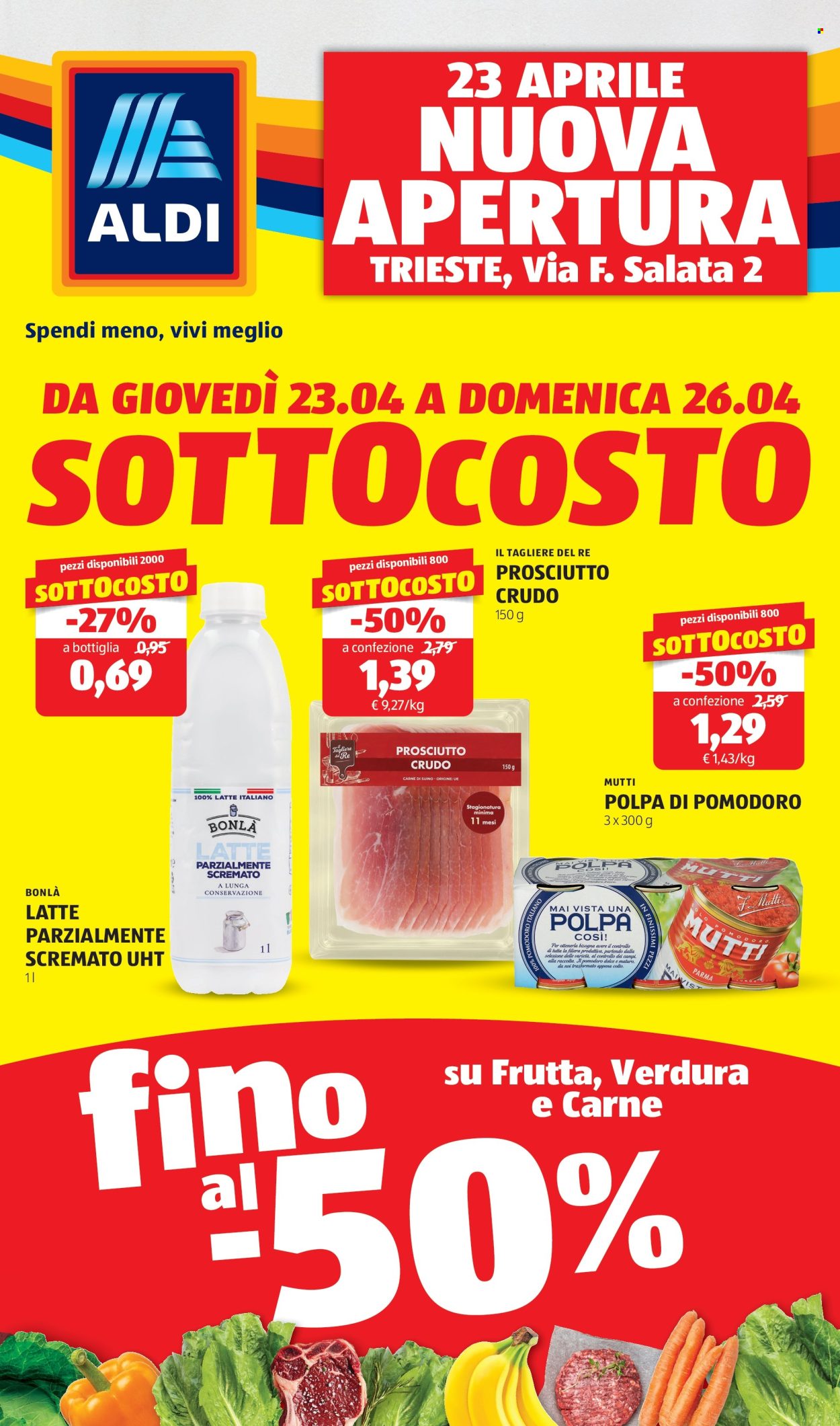 Volantino Aldi - 23/4/2026 - 26/4/2026. Pagina 1