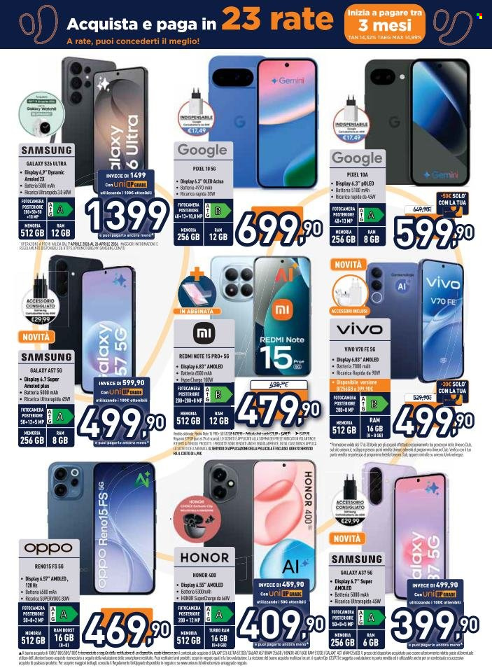 Volantino Unieuro - 17/4/2026 - 30/4/2026. Pagina 7