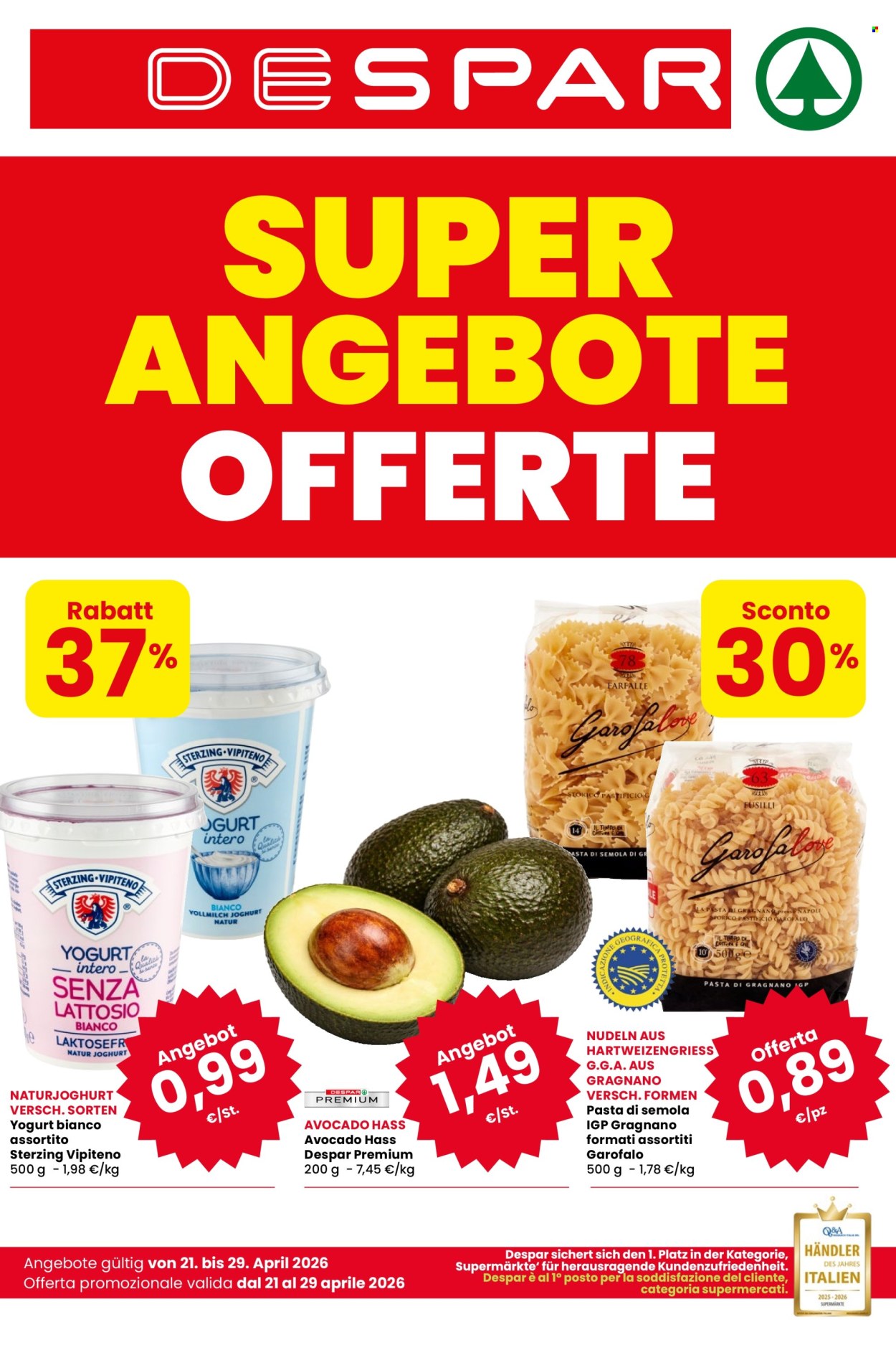 Volantino Despar - 21/4/2026 - 29/4/2026. Pagina 1