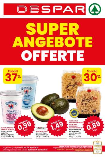 Volantino Despar - 21/4/2026 - 29/4/2026.