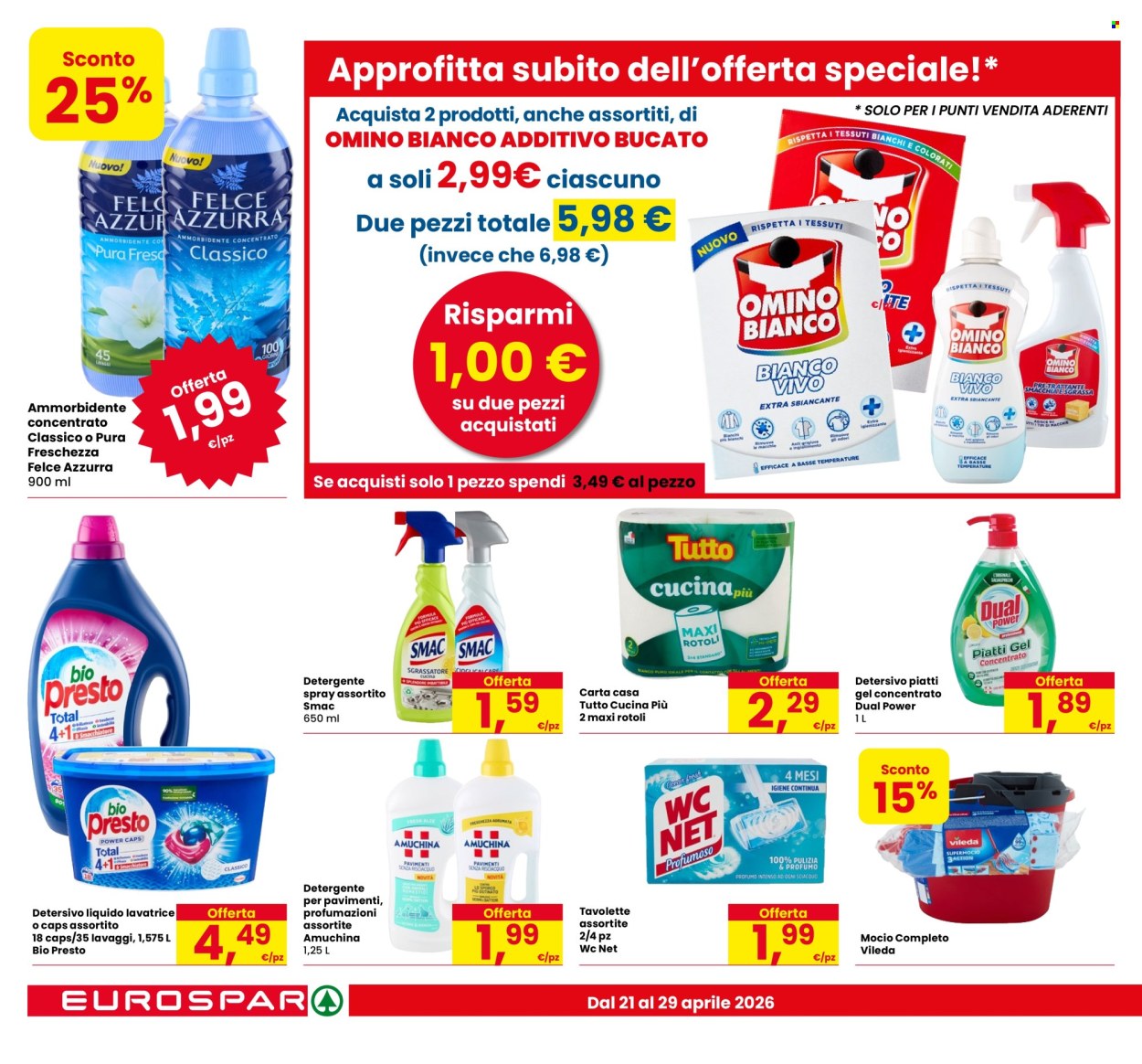 Volantino Eurospar - 21/4/2026 - 29/4/2026. Pagina 18