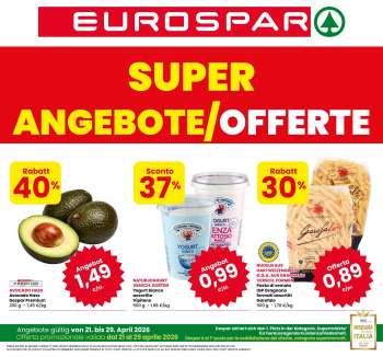 Volantino Eurospar - 21/4/2026 - 29/4/2026.