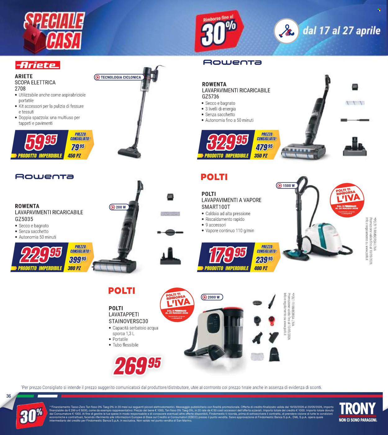 Volantino Trony - 17/4/2026 - 27/4/2026. Pagina 36