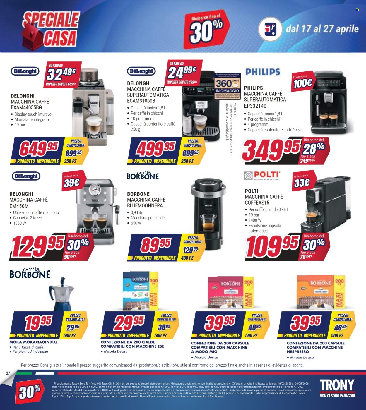 Volantino Trony - 17/4/2026 - 27/4/2026. Pagina 37