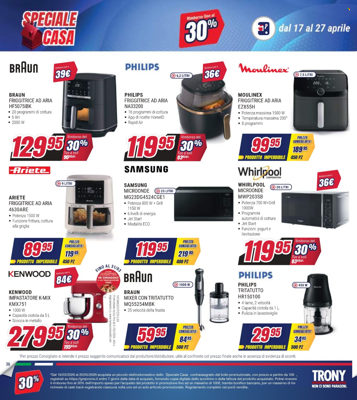 Volantino Trony - 17/4/2026 - 27/4/2026. Pagina 38