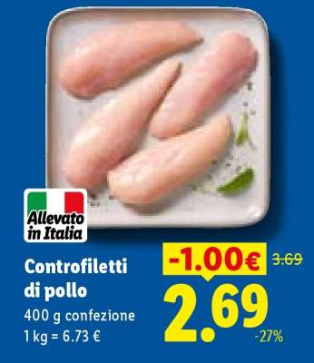 Controfiletti di pollo