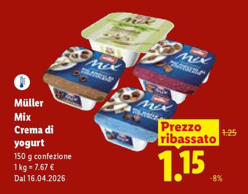 Müller Mix Crema di yogurt