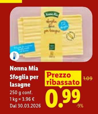 Nonna Mia Sfoglia per lasagne