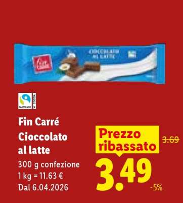 Fin Carré Cioccolato al latte