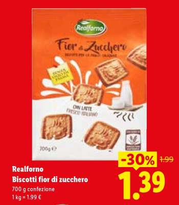 Realforno Biscotti fior di zucchero