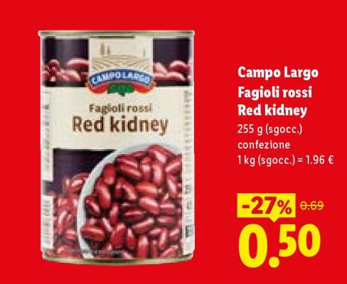 Campo Largo Fagioli rossi Red kidney