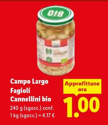 Campo Largo Fagioli Cannellini Bio