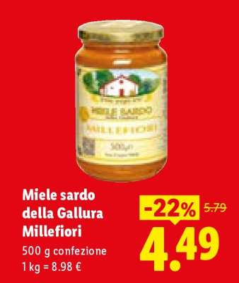 Miele sardo della Gallura Millefiori