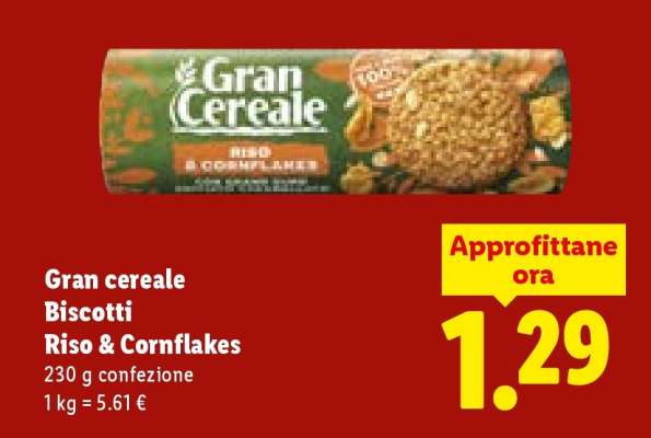 Gran cereale Biscotti Riso & Cornflakes