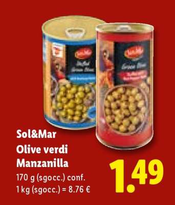Sol&Mar Olive verdi manzanilla