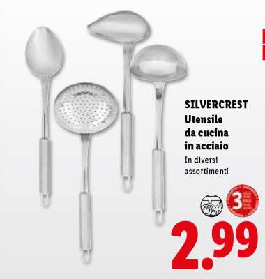 SILVERCREST Utensile da cucina in acciaio