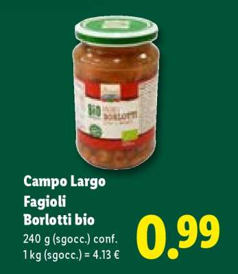 Campo Largo Fagioli Borlotti Bio