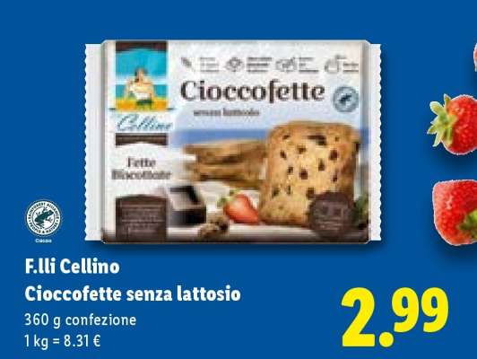 F.lli Cellino Cioccofette senza lattosio